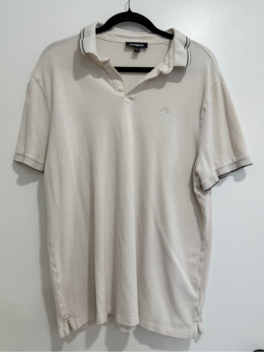 Express cream polo shirt